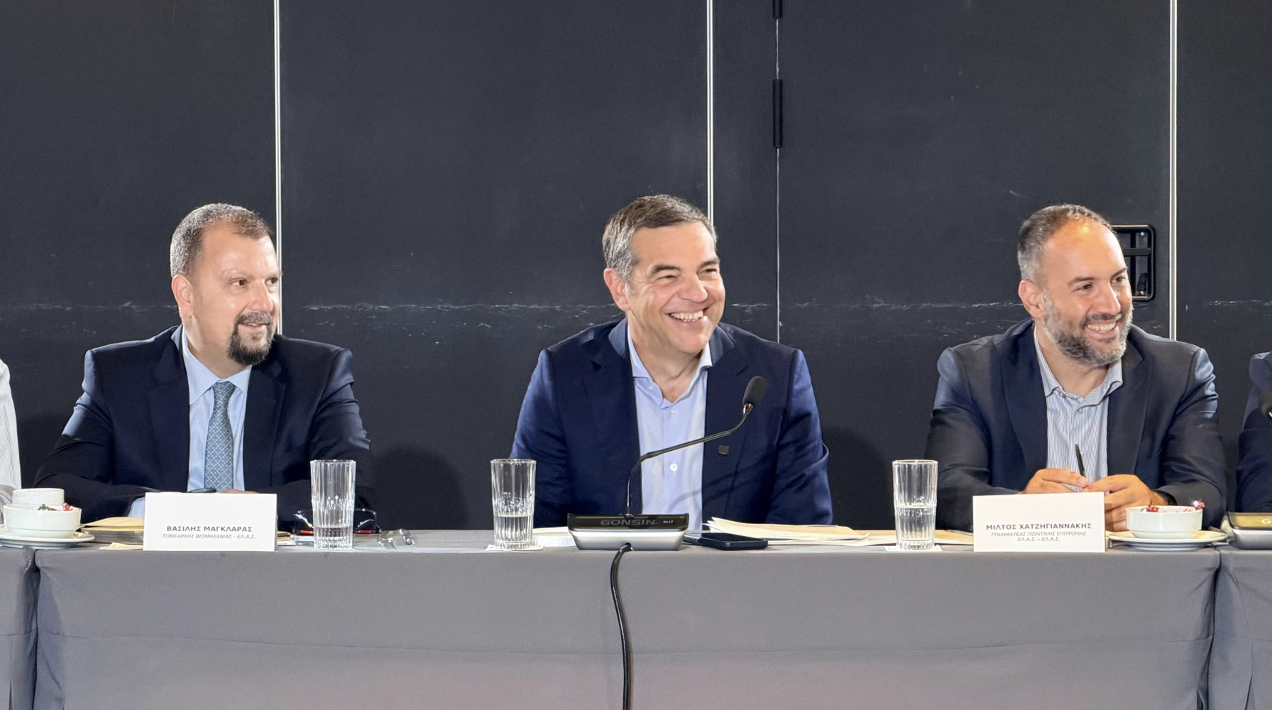 Ο Αλέξης Τσίπρας σε συνάντηση με παραγωγικούς φορείς στη Θεσσαλονίκη